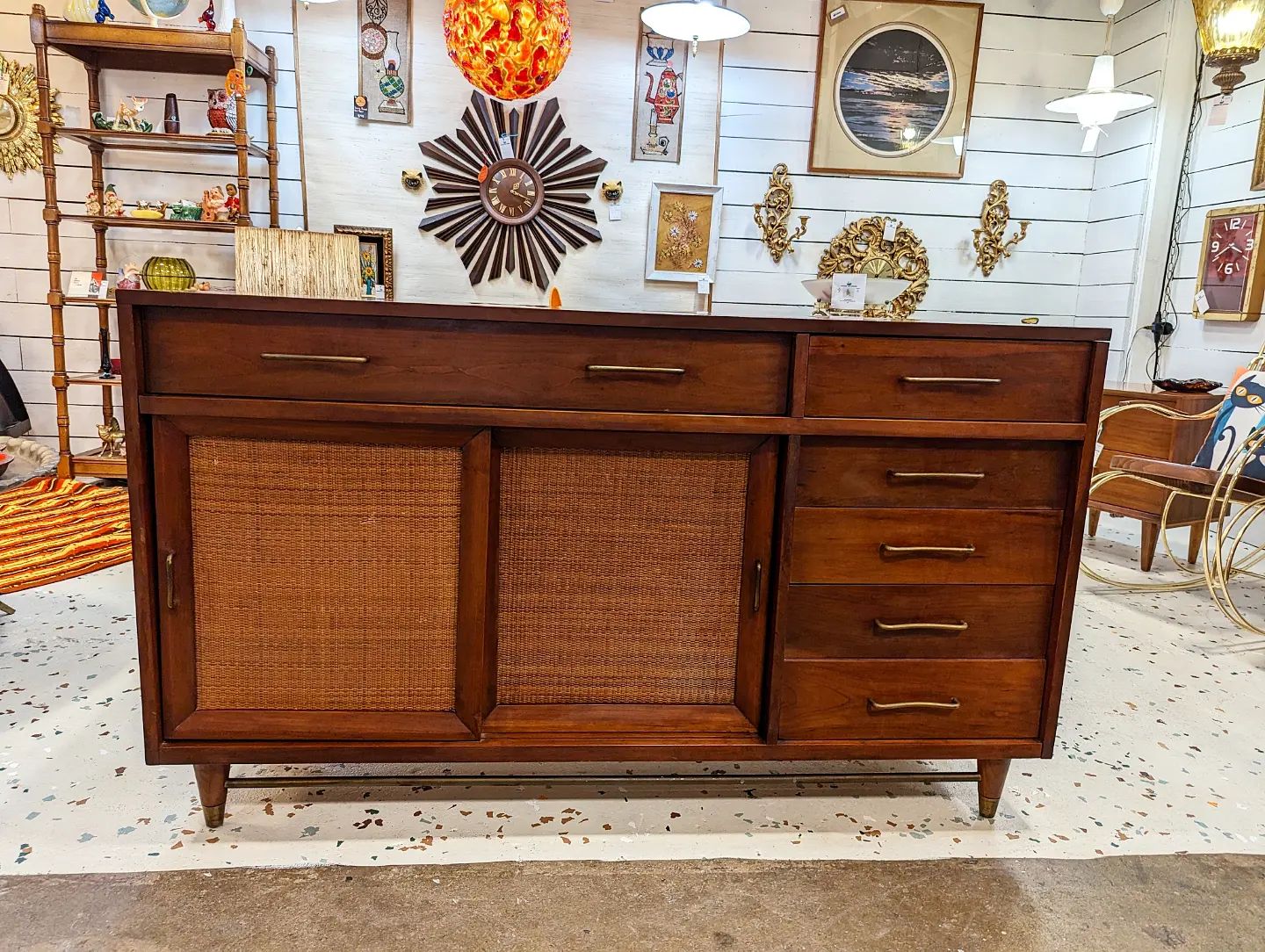 MCM Southern Colonial Solid Wild Cherry Credenza/Sideboard