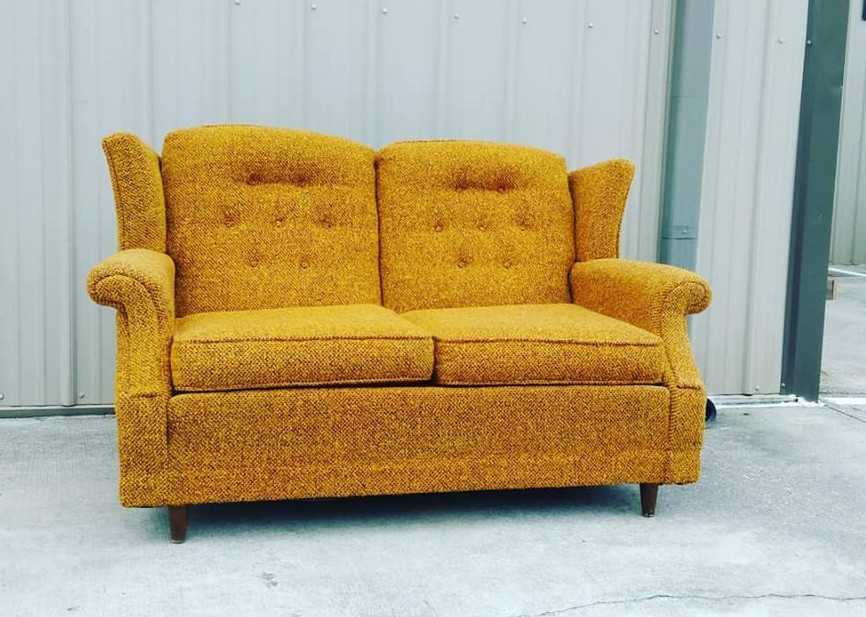 Mustard Yellow Love Seat