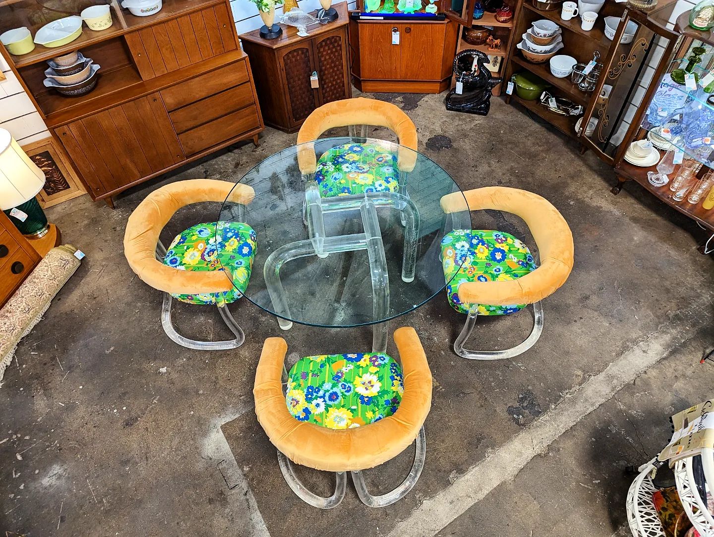 Vintage Lucite Table and Chairs